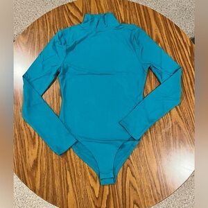 Zenana Teal Long Sleeved Bodysuit - Size Small - NWT